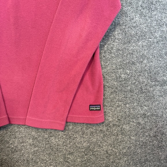 Patagonia Sweater Womens Medium Pink 1/4 Zip Pullover Long Sleeve Outdoors - Picture 3 of 11